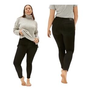Everlane The Curvy High Rise Skinny Jeans Black 33